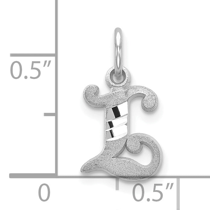 10KW Diamond-cut Initial L Charm Secondary image