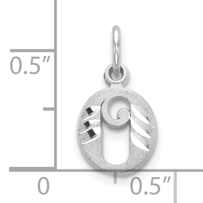 10KW Diamond-cut Initial O Charm