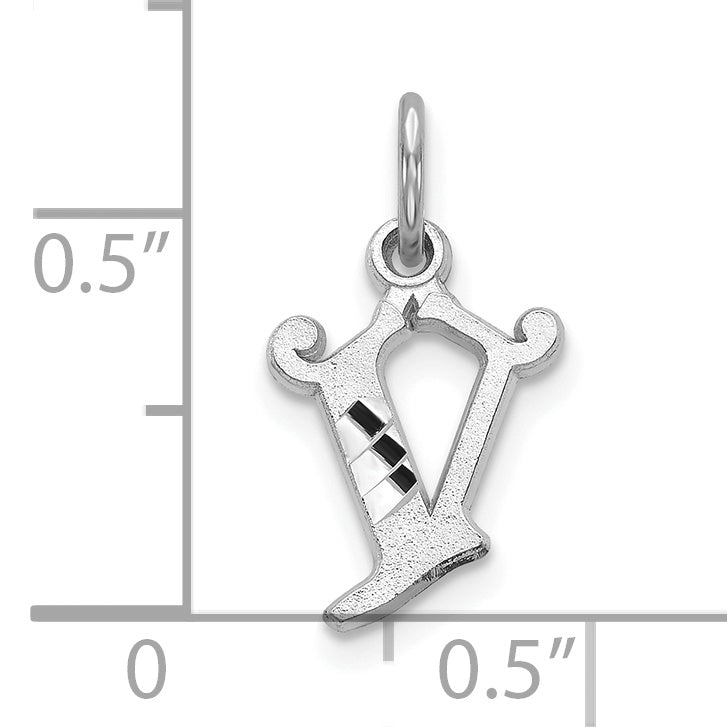 10KW Diamond-cut Initial V Charm