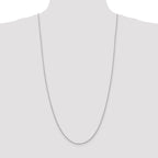 10k White Gold 1.85mm D/C Quadruple Rope Chain