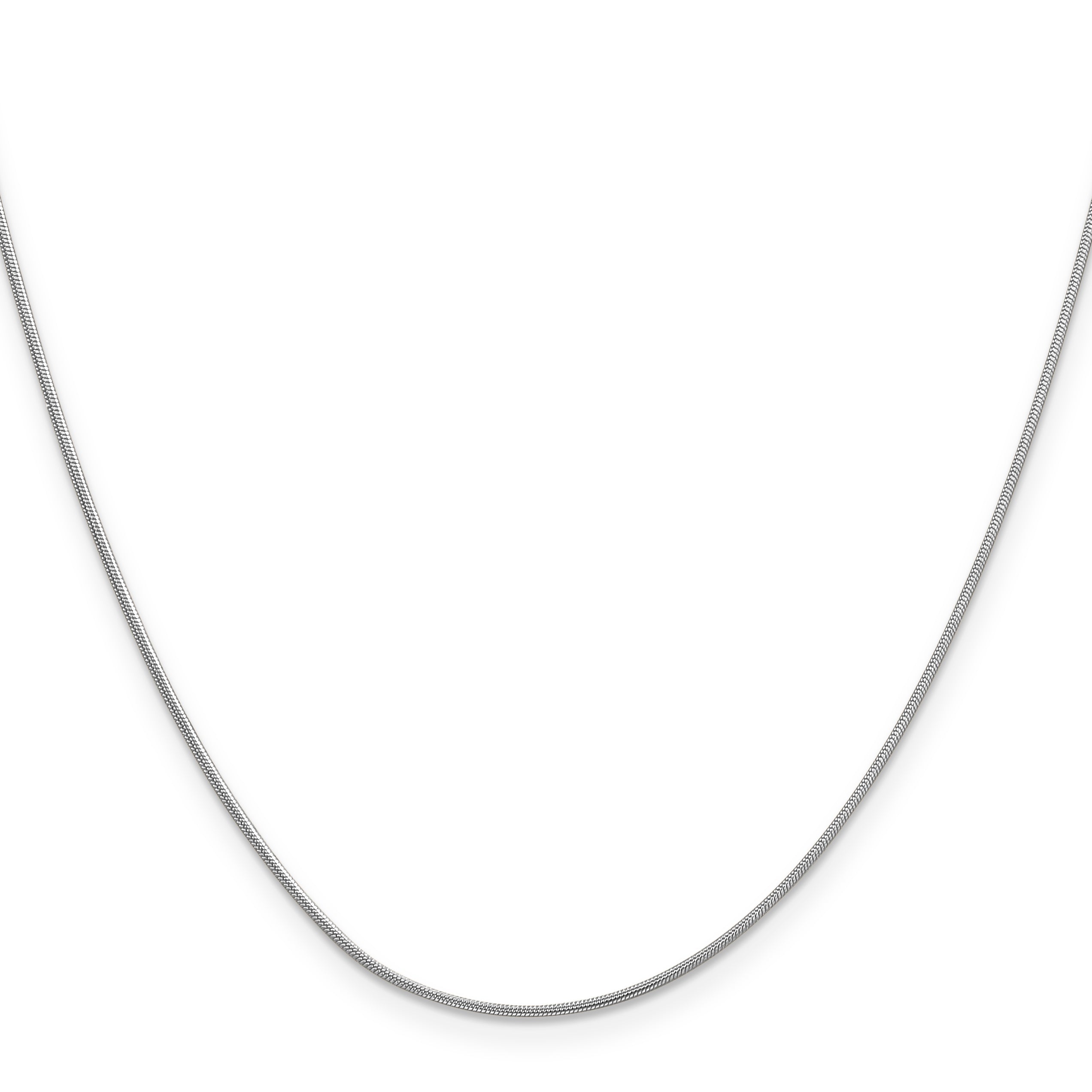 10k WG .9mm Round Snake Chain Secondary image