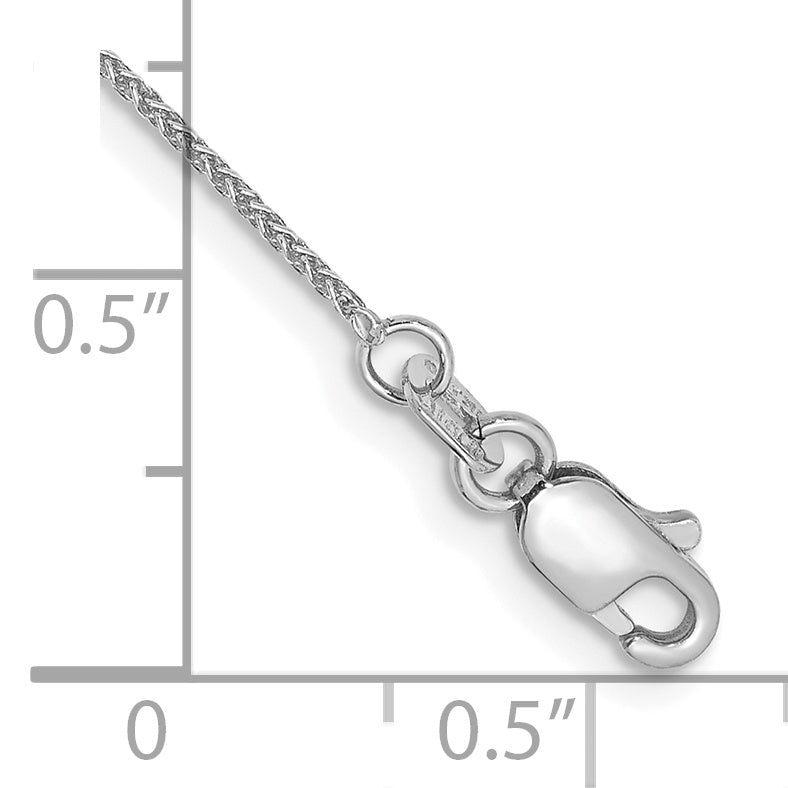 10k WG .85mm Spiga Chain Anklet