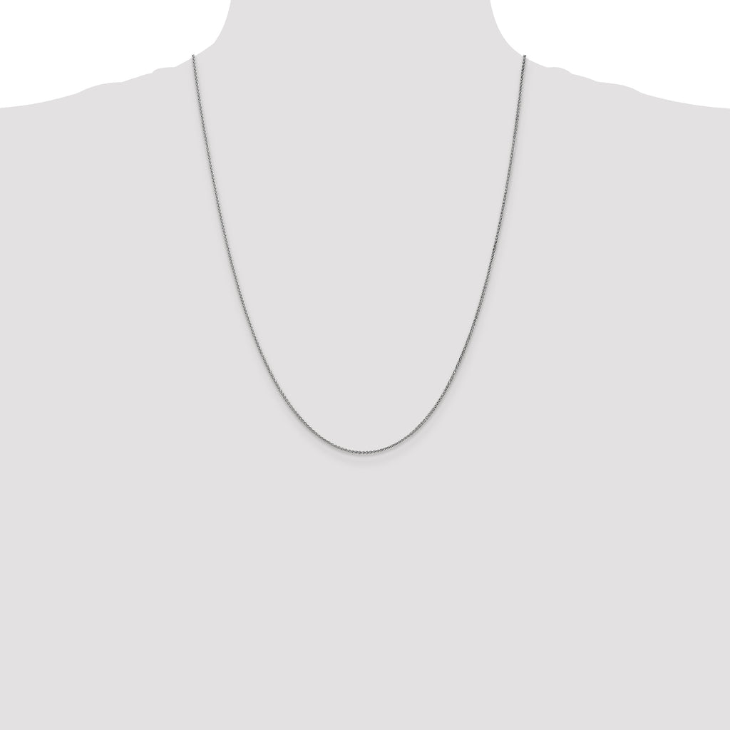 10 Karat WG 1.25mm Spiga Chain - View 4