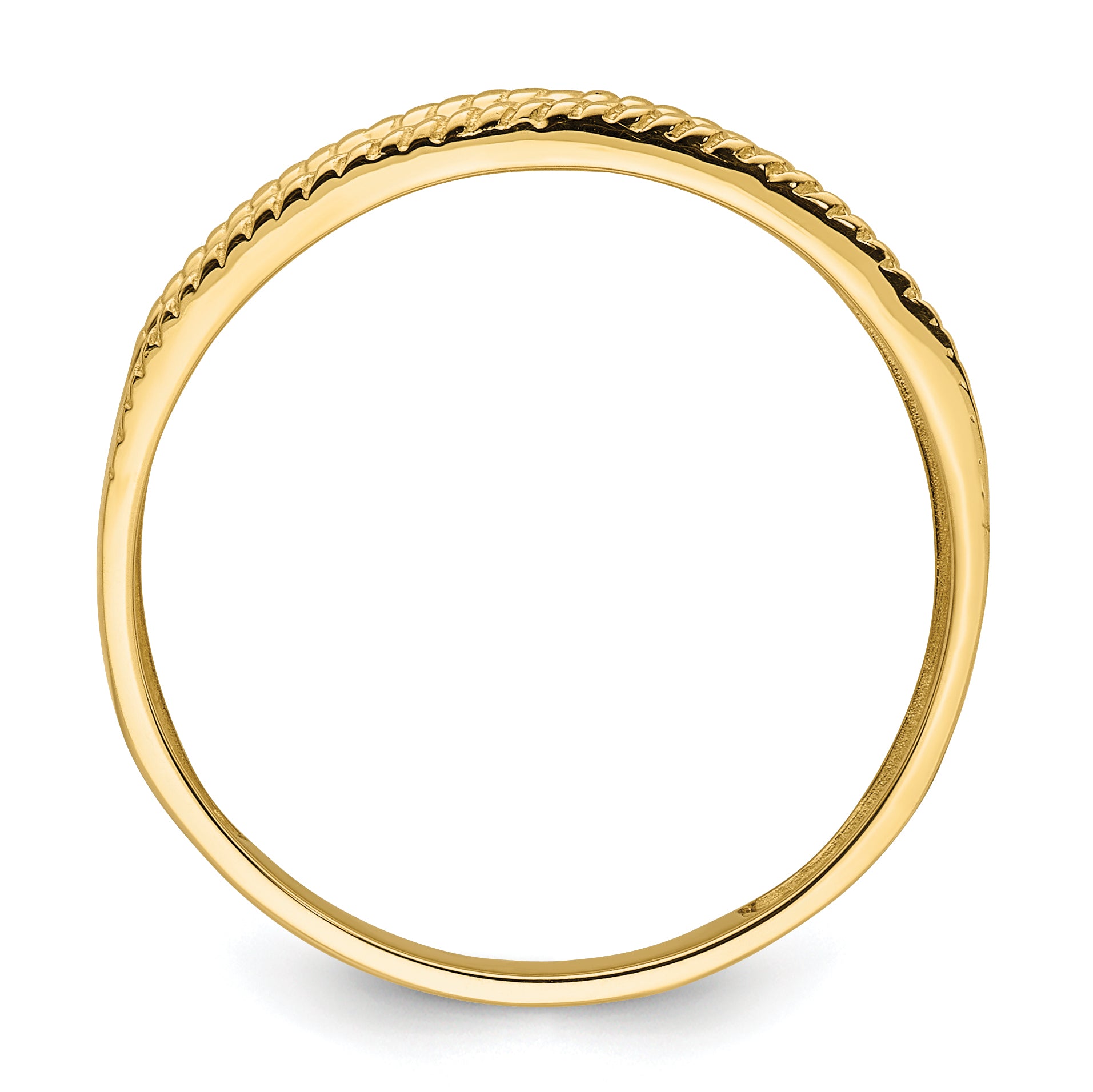 14k Men's with Rhodium Cross Wedding Ring Mounting (No Stone Included)