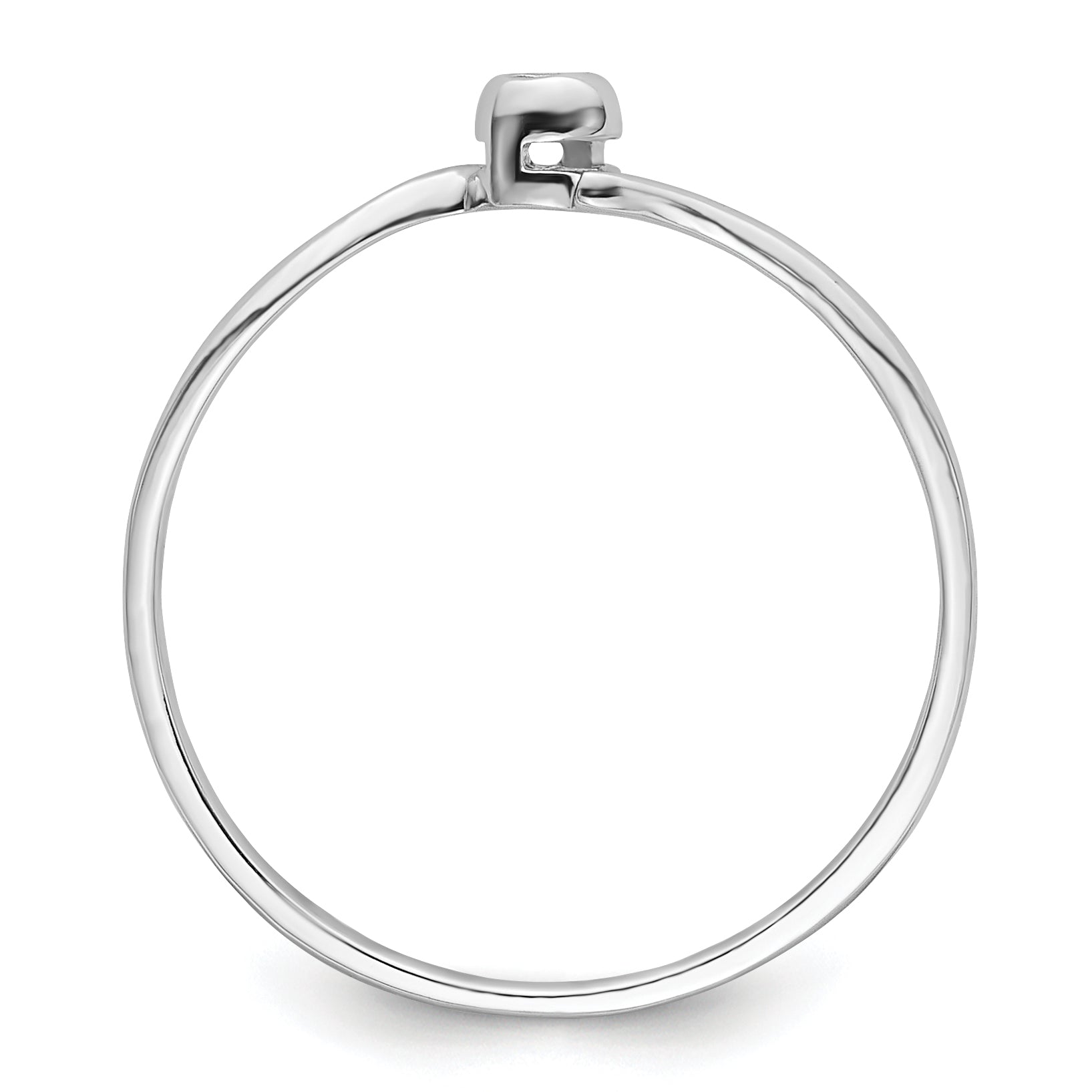 10k White Gold .03ct.Ring Mounting (No Stone Included)