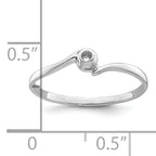 10k White Gold .03ct.Ring Mounting (No Stone Included)