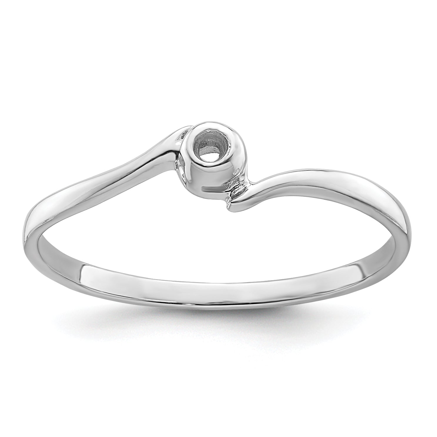 10k White Gold .03ct.Ring Mounting (No Stone Included) Main image