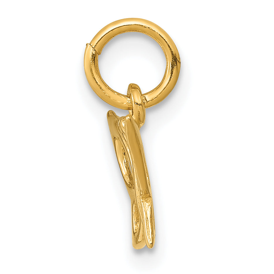 10k Butterfly Charm Secondary image