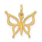 10k Butterfly Charm