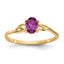 10k Polished Genuine Rhodolite Garnet Birthstone Ring