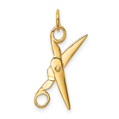 10k Moveable Scissors Charm