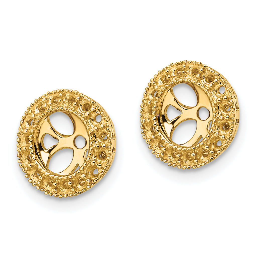 10k Diamond Earring Jacket Mountings