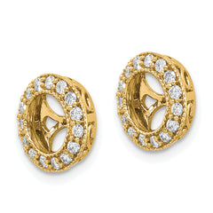 10k AA Diamond Earring Jacket
