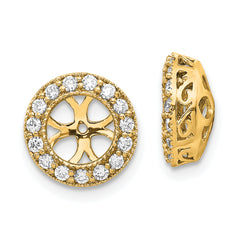 10k AA Diamond Earring Jacket