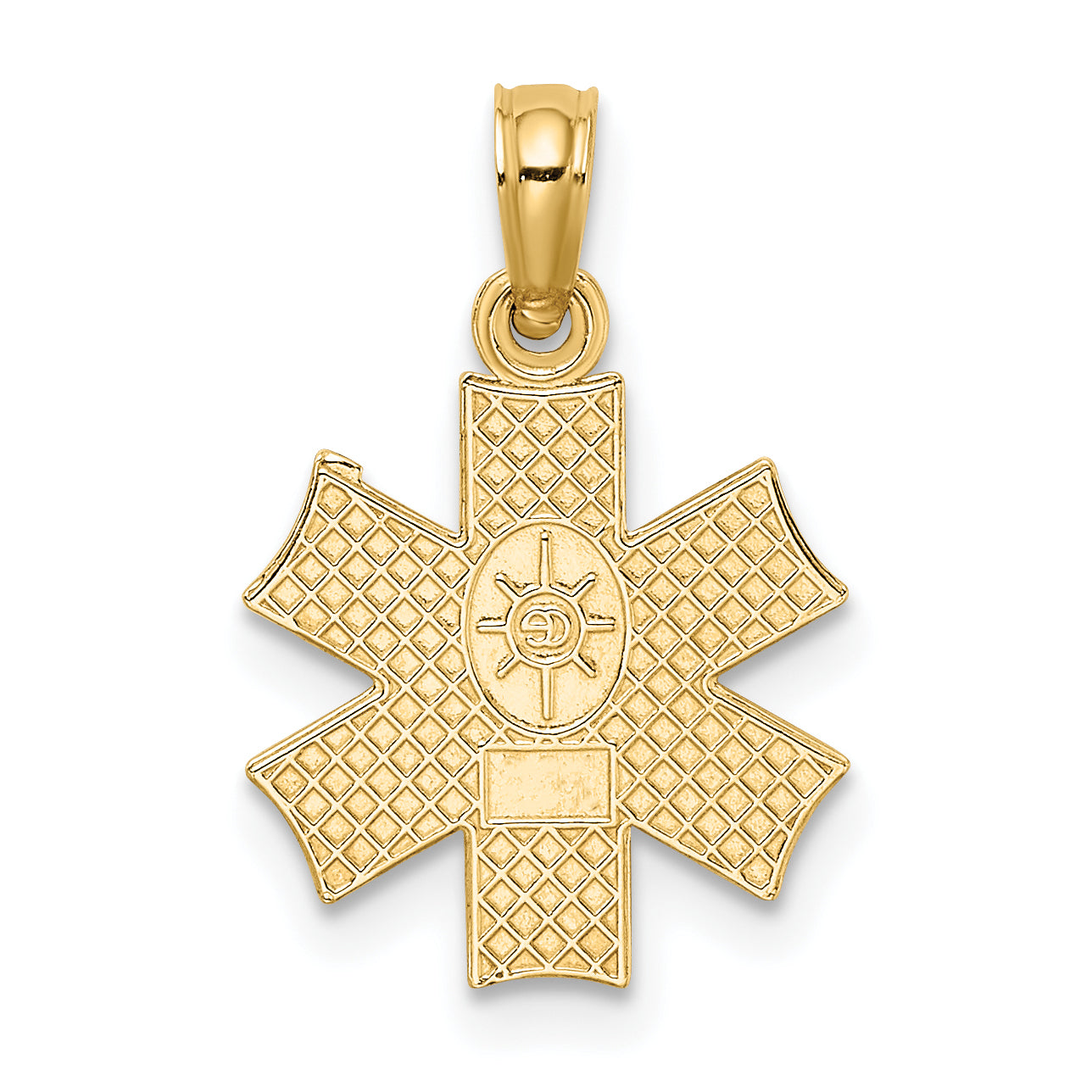10K Medical Jewelry Symbol Pendant