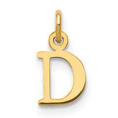 10KY Cutout Letter D Initial Charm
