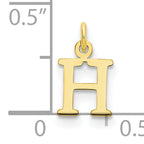 10ky Cutout Letter H Initial Charm