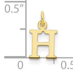 10ky Cutout Letter H Initial Charm