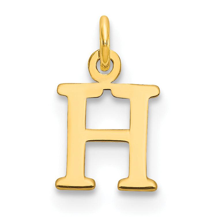 10ky Cutout Letter H Initial Charm