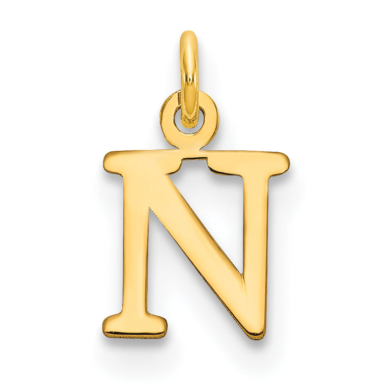10ky Cutout Letter N Initial Charm