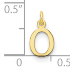 10ky Cutout Letter O Initial Charm