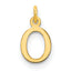 10ky Cutout Letter O Initial Charm