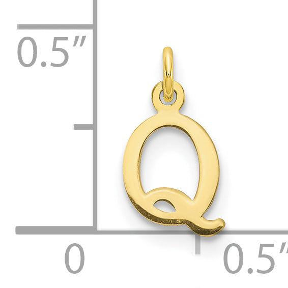 10ky Cutout Letter Q Initial Charm Secondary image