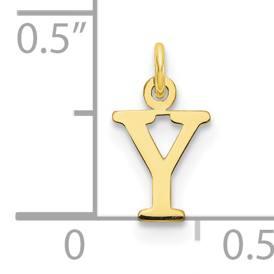 10ky Cutout Letter Y Initial Charm