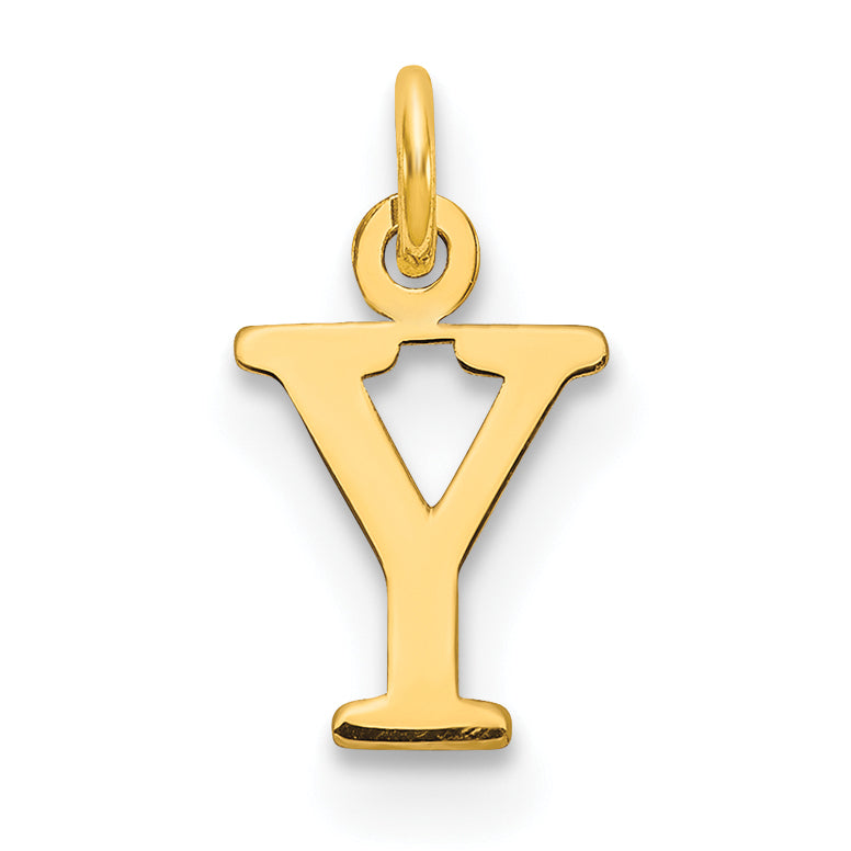 10ky Cutout Letter Y Initial Charm Main image