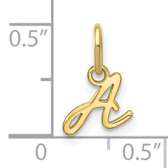 10KY Upper case Letter A Initial Charm