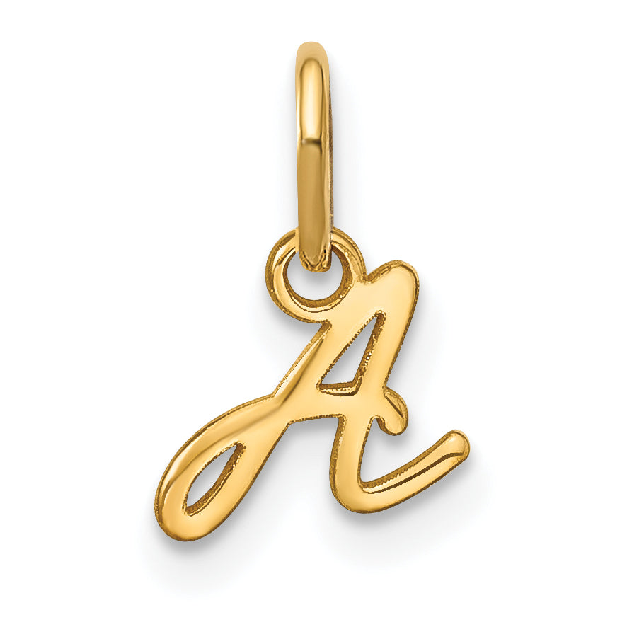 10KY Upper case Letter A Initial Charm Main image