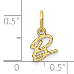 10KY Upper case Letter B Initial Charm