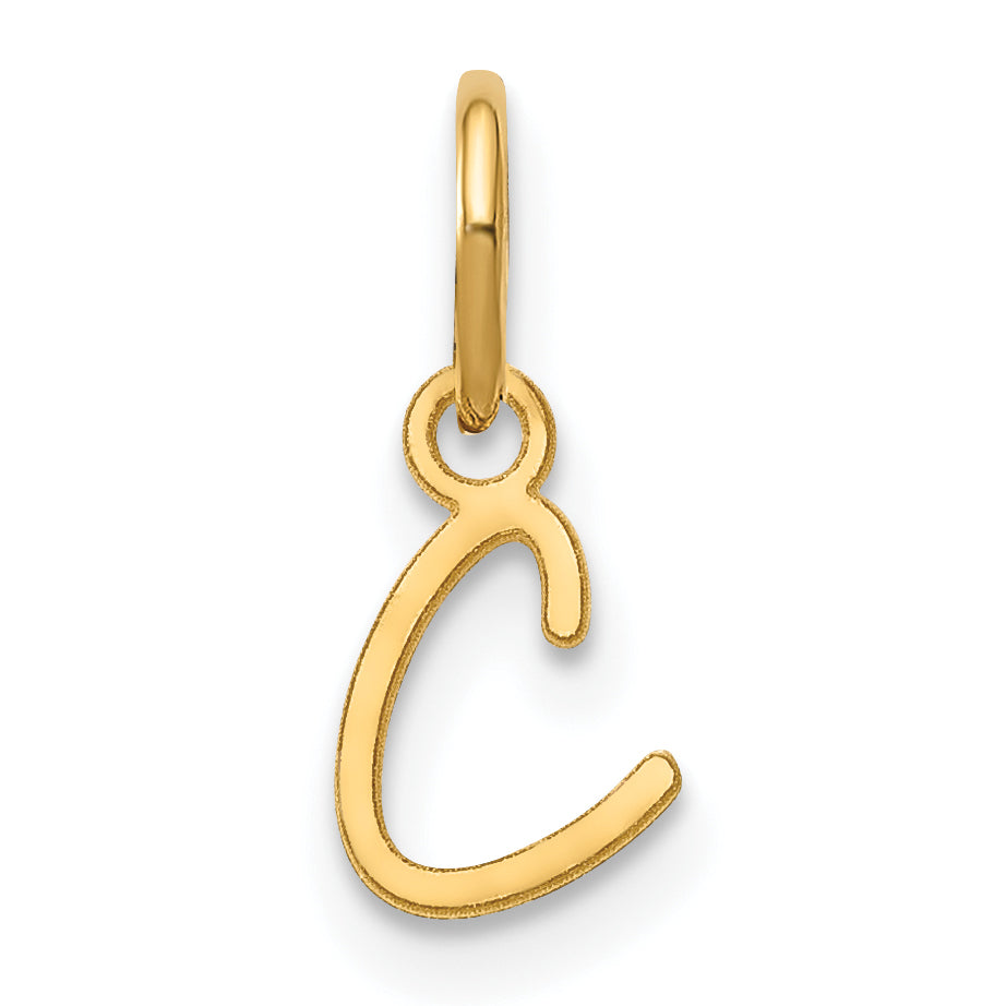 10KY Upper case Letter C Initial Charm