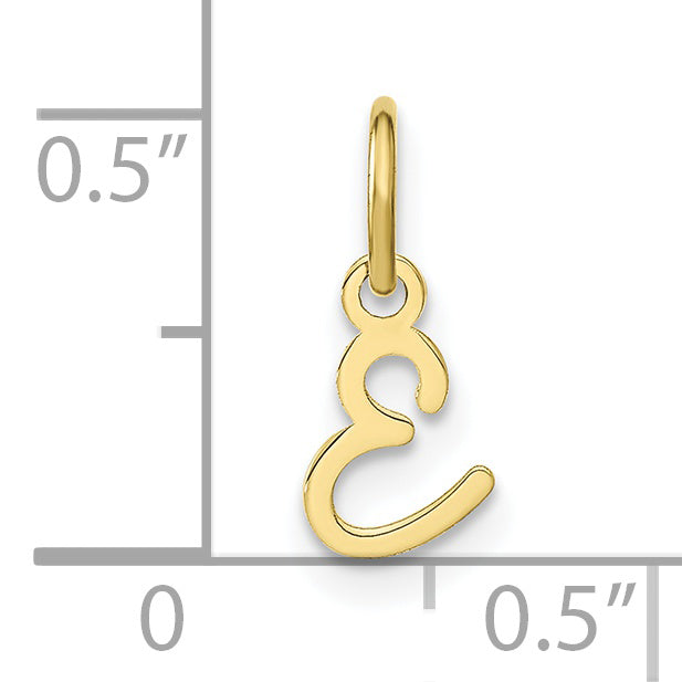 10KY Upper case Letter E Initial Charm