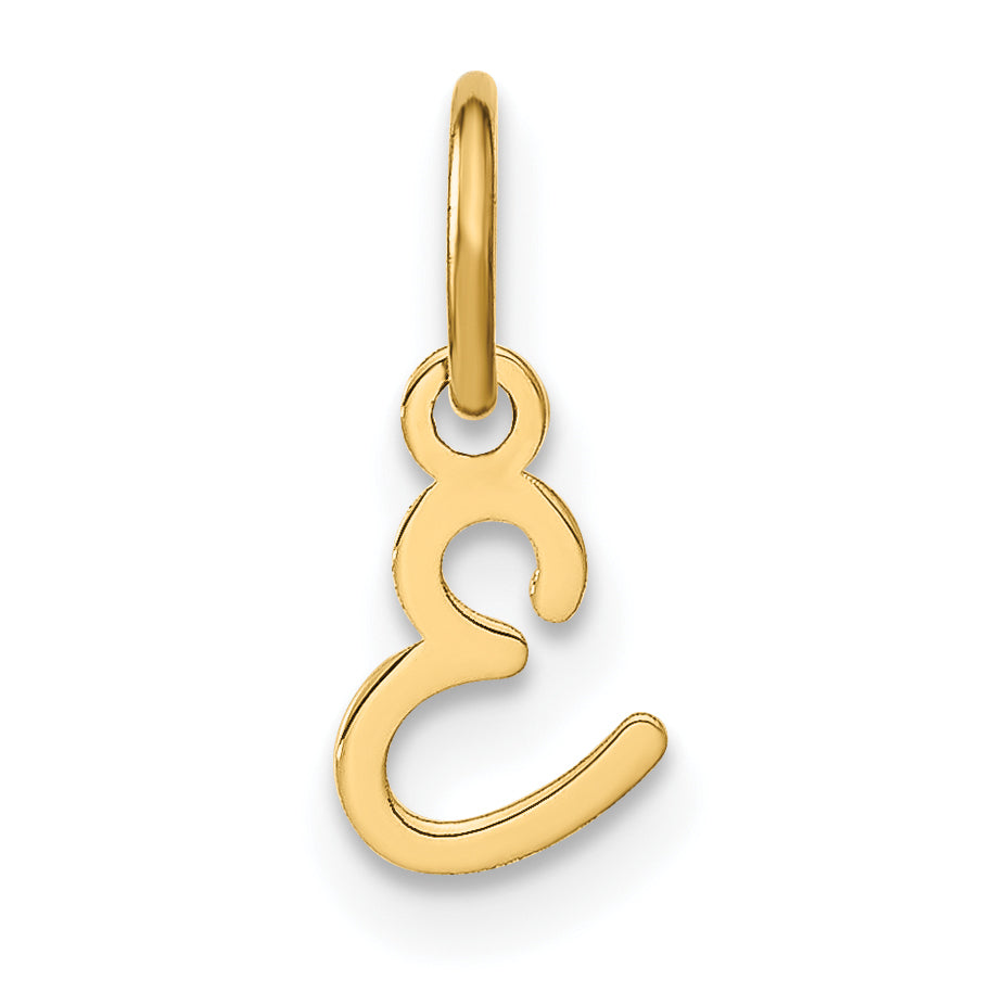 10KY Upper case Letter E Initial Charm Main image