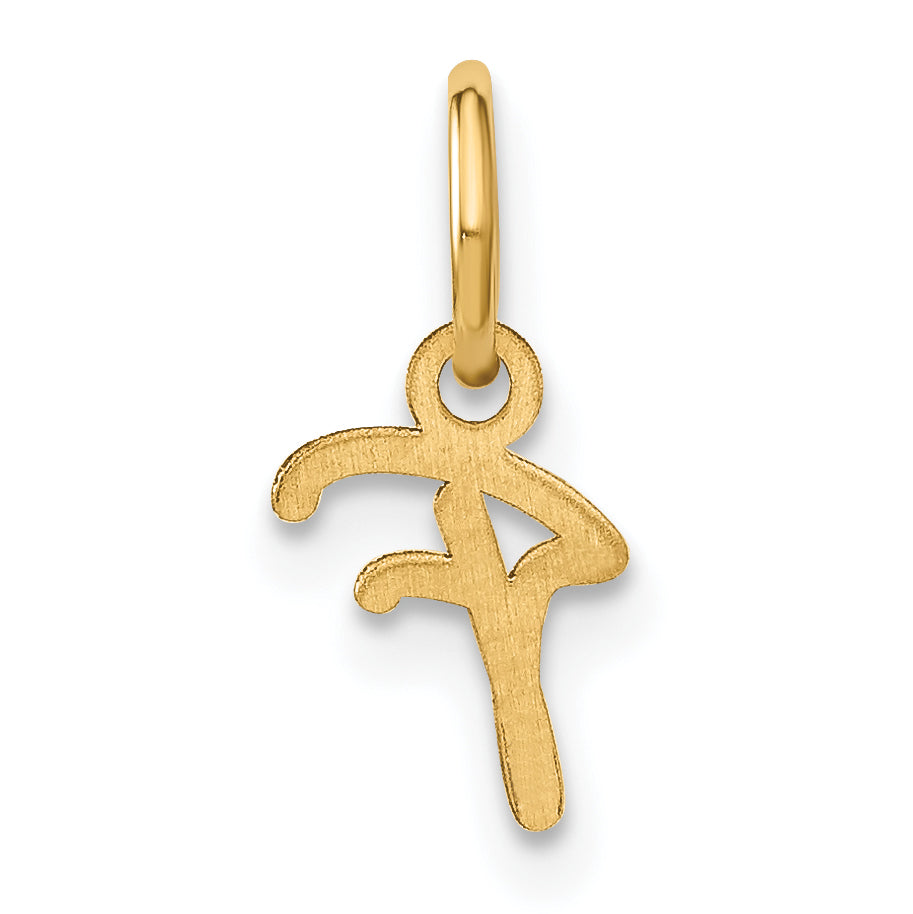 10KY Upper case Letter F Initial Charm