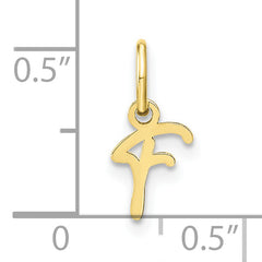 10KY Upper case Letter F Initial Charm