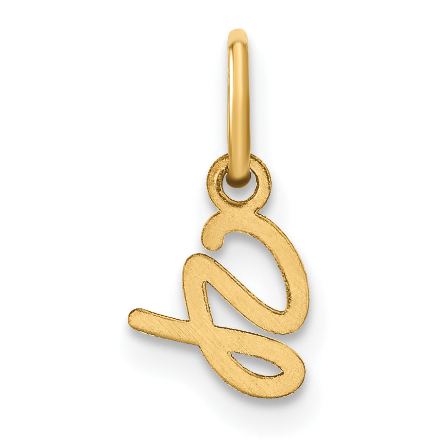 10KY Upper case Letter G Initial Charm Secondary image