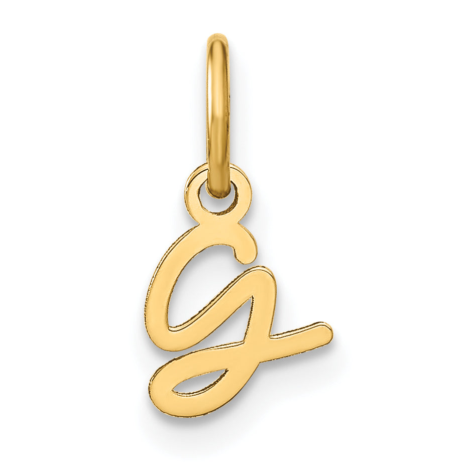 10KY Upper case Letter G Initial Charm Main image