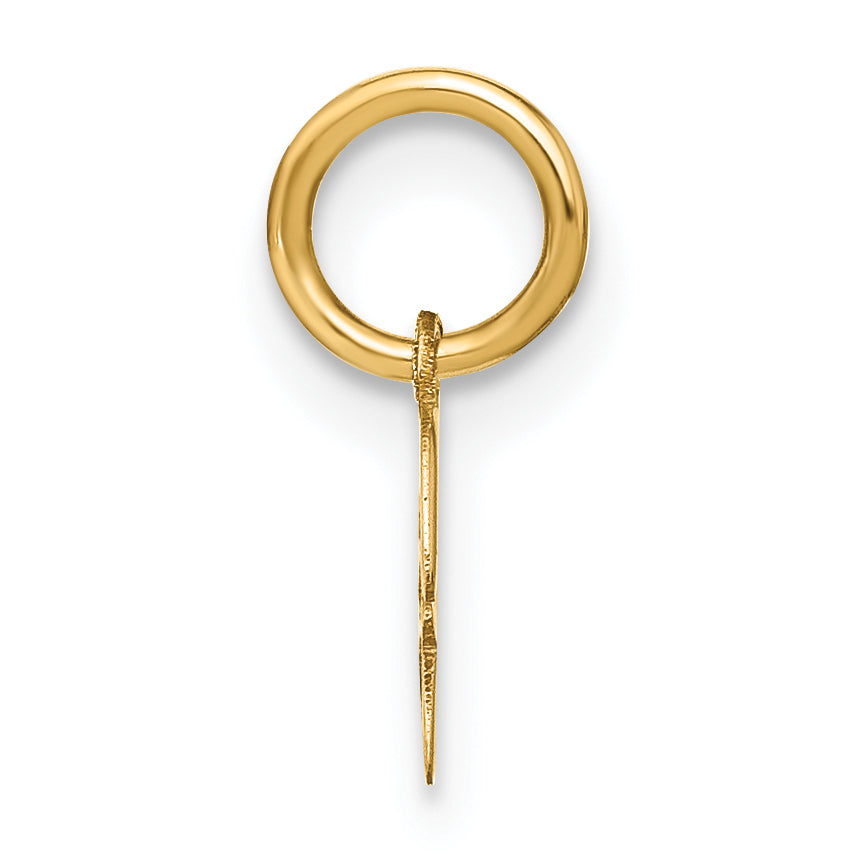 10KY Upper case Letter H Initial Charm