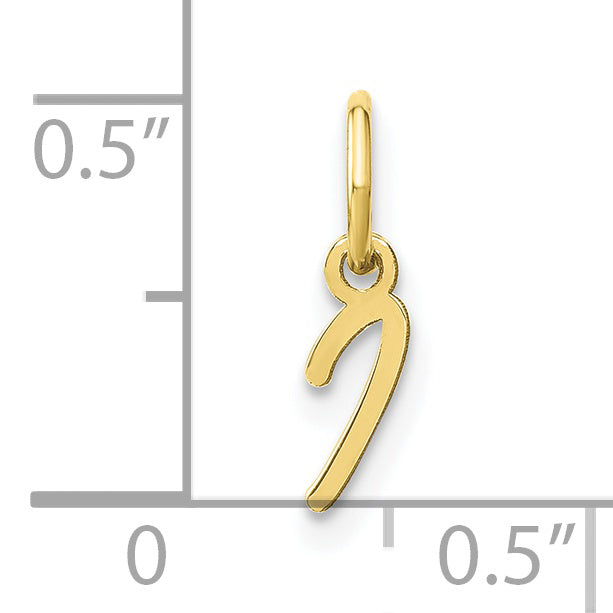 10KY Upper case Letter I Initial Charm