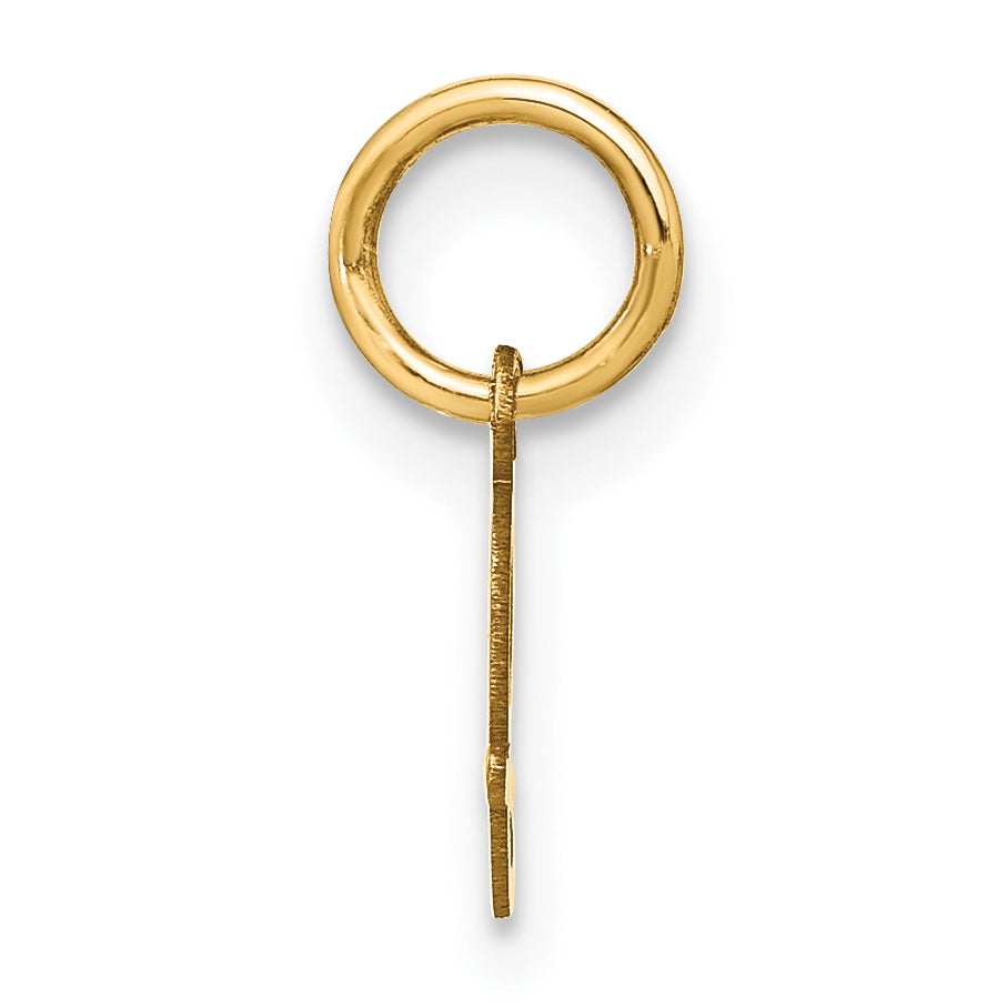 10KY Upper case Letter J Initial Charm