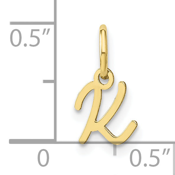 10KY Upper case Letter K Initial Charm