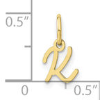 10KY Upper case Letter K Initial Charm