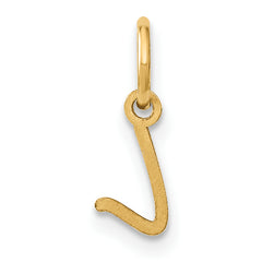 10KY Upper case Letter L Initial Charm