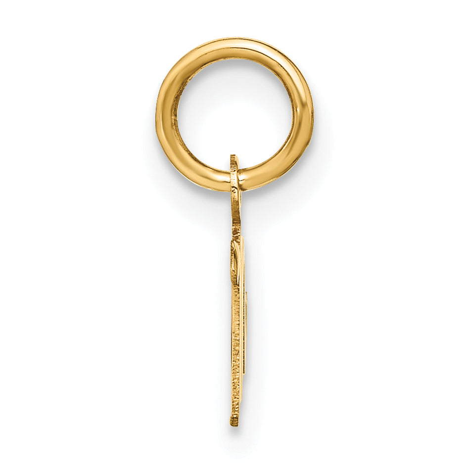 10KY Upper case Letter M Initial Charm