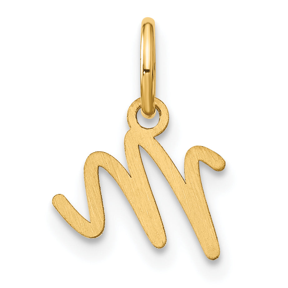 10KY Upper case Letter M Initial Charm
