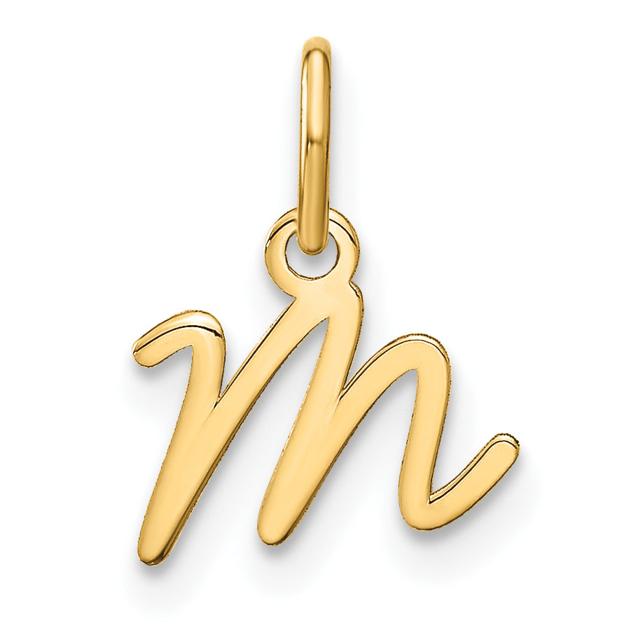 10KY Upper case Letter M Initial Charm
