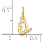 10KY Upper case Letter O Initial Charm