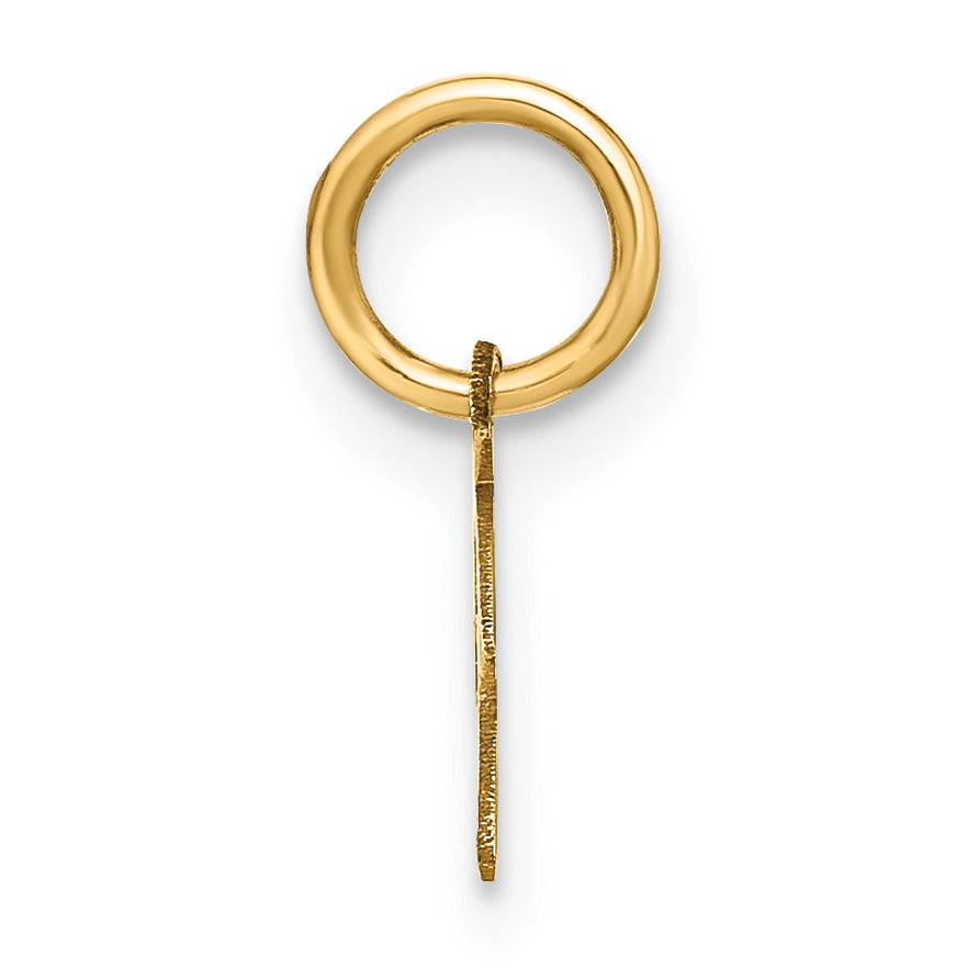 10KY Upper case Letter P Initial Charm